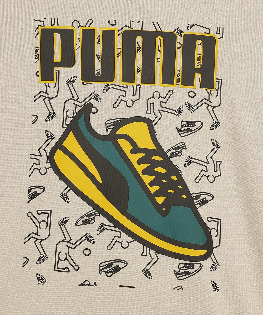 Puma Boy's Graphic Print Regular Fit T-Shirt