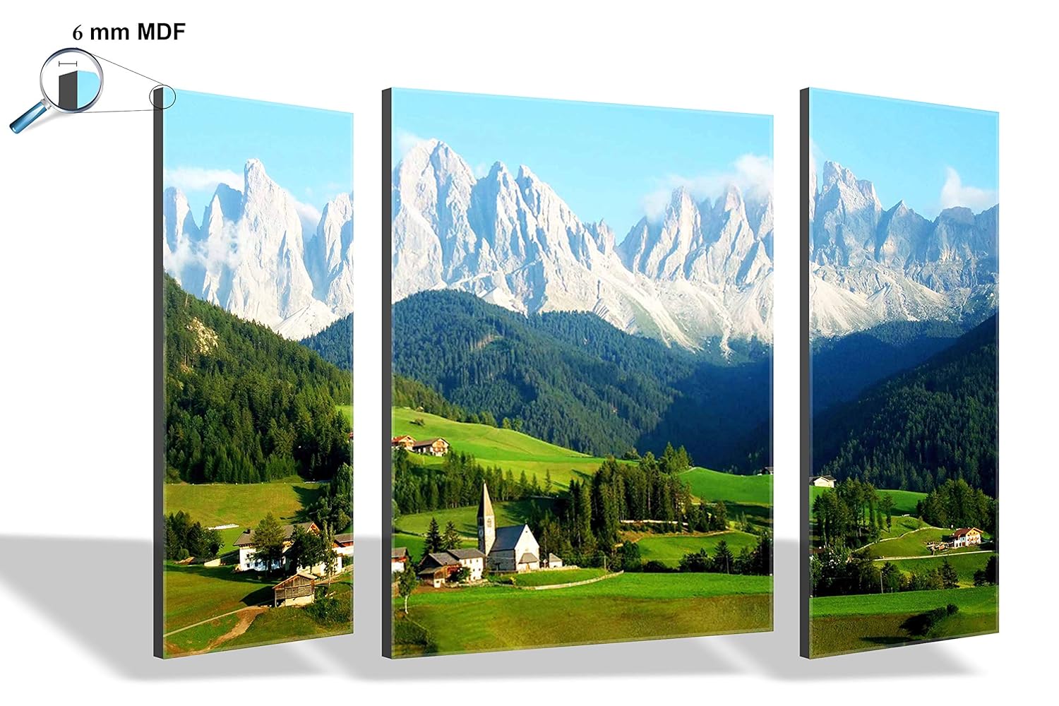 SAF paintings 6MM Greeny Mountain Nature Panel Painting(SANFJM1220) SANFJM1220