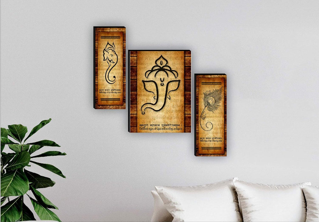 SAF paintings Figures;Religion;Flowers Painting, Multicolour, Print, 12 Inch X 18 Inch