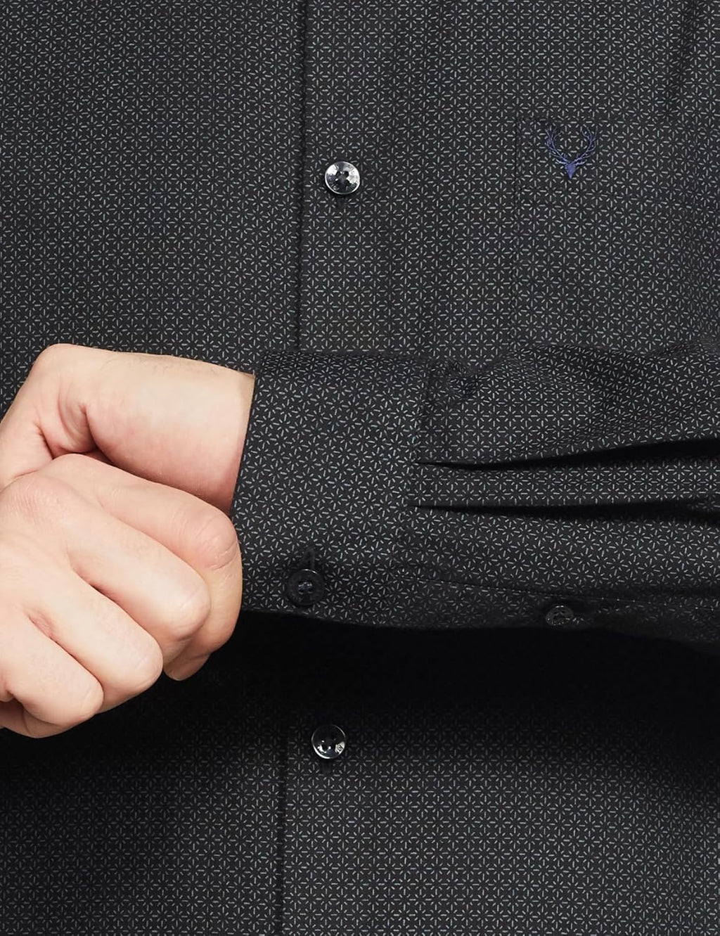 Allen Solly Men's Full Sleeve Printed Classic Fit Shirt