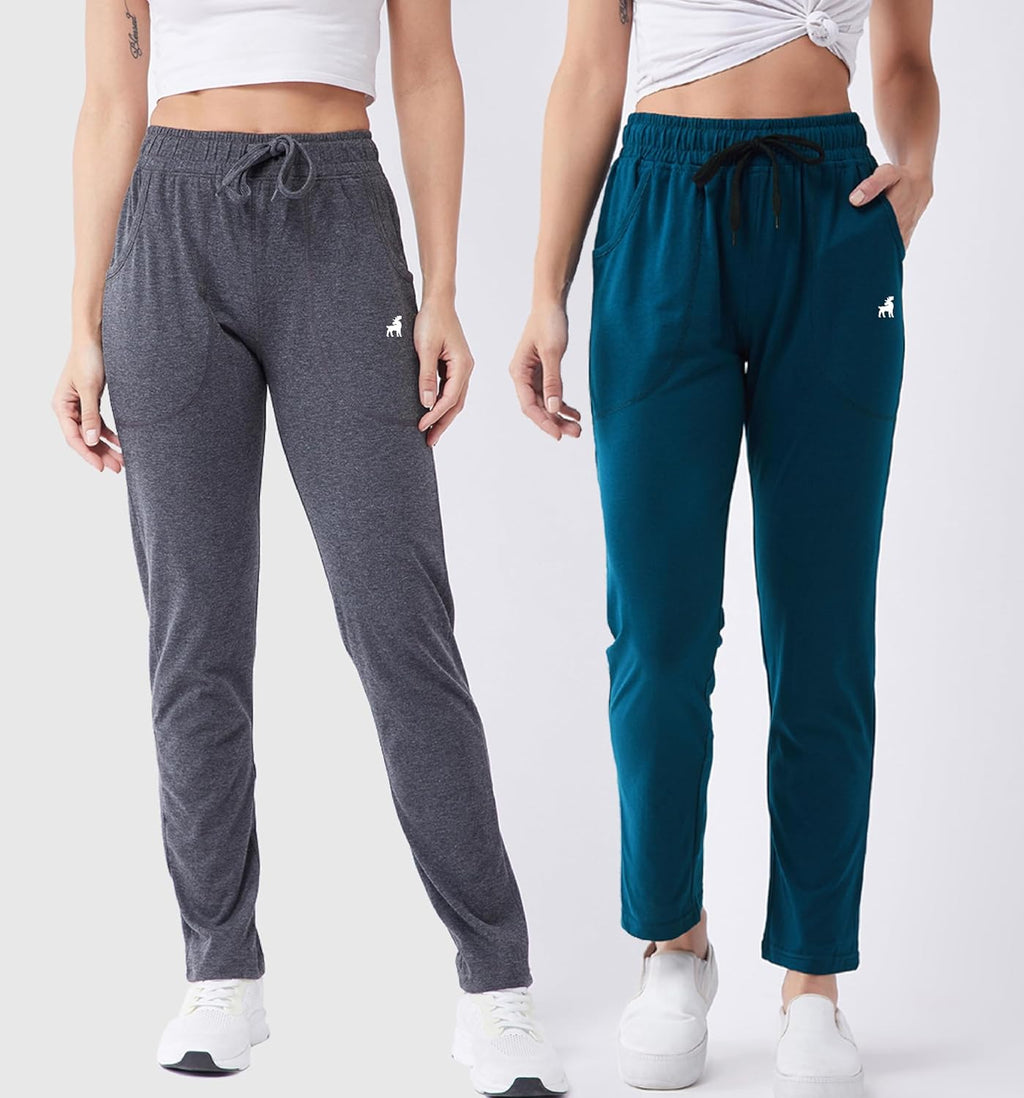 Modeve ® Women Cotton Blend Pack of 2 Track Pant for Summer