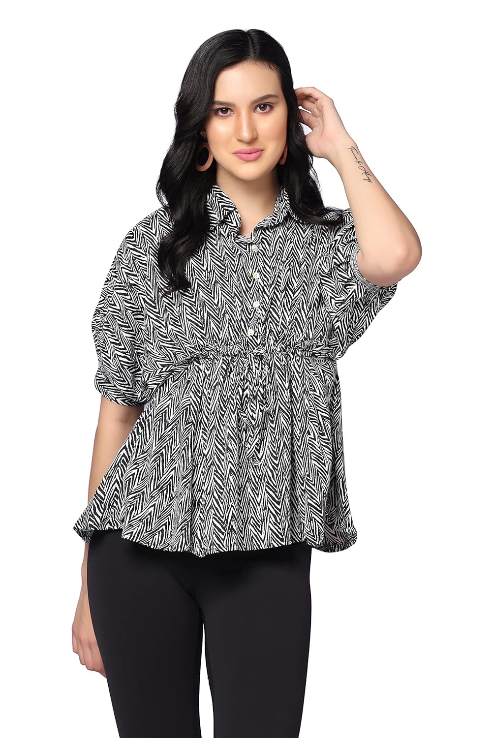 GRECIILOOKS Women's Printed Regular Fit Top