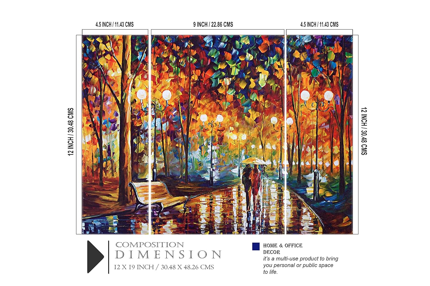 SAF paintings 6MM Couple Abstact Panel Painting(SANFJM1369) SANFJM1369