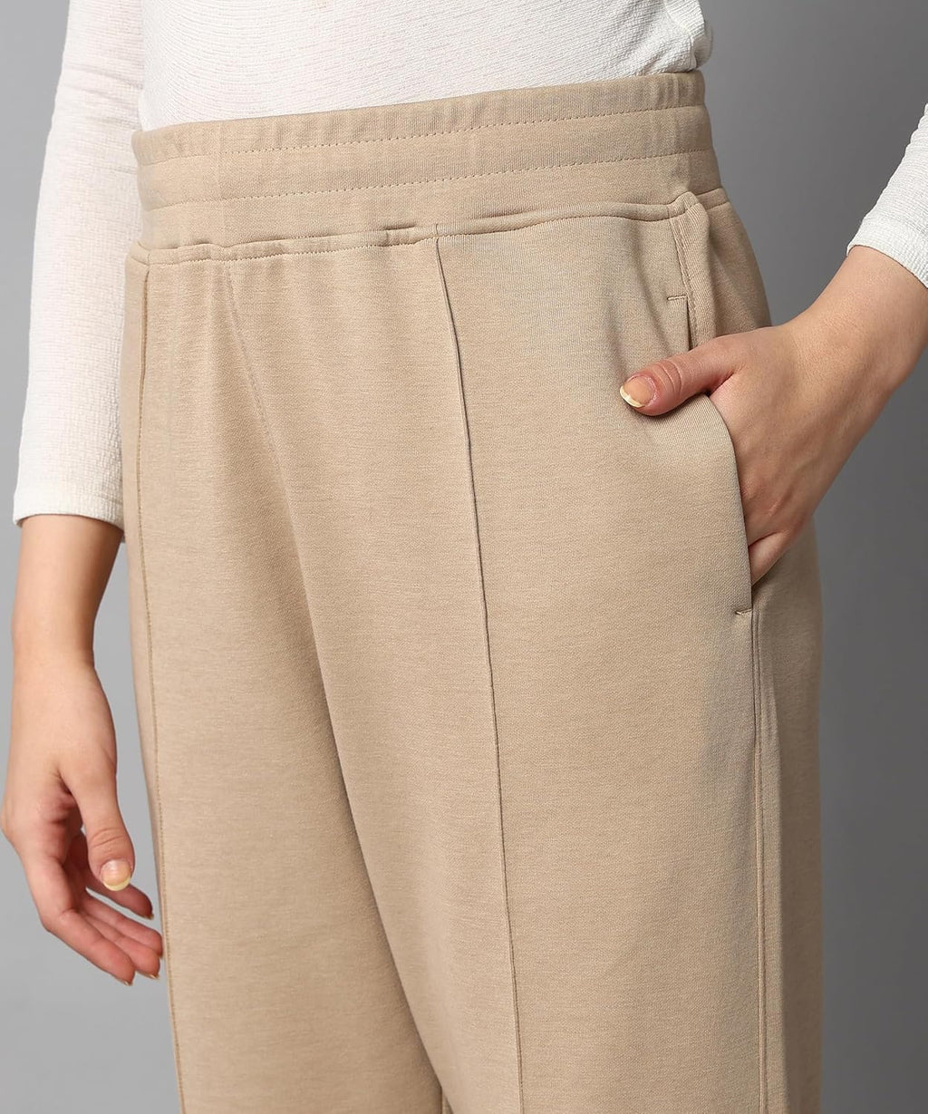 Alan Jones Clothing Women Solid Stretch Staight Pants