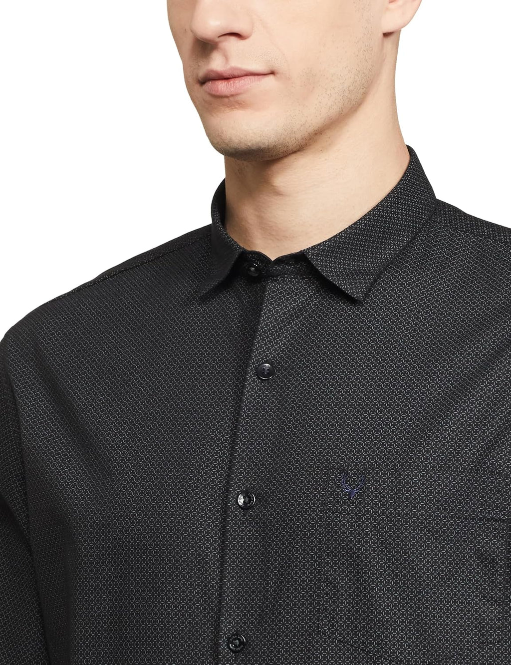 Allen Solly Men's Full Sleeve Printed Classic Fit Shirt