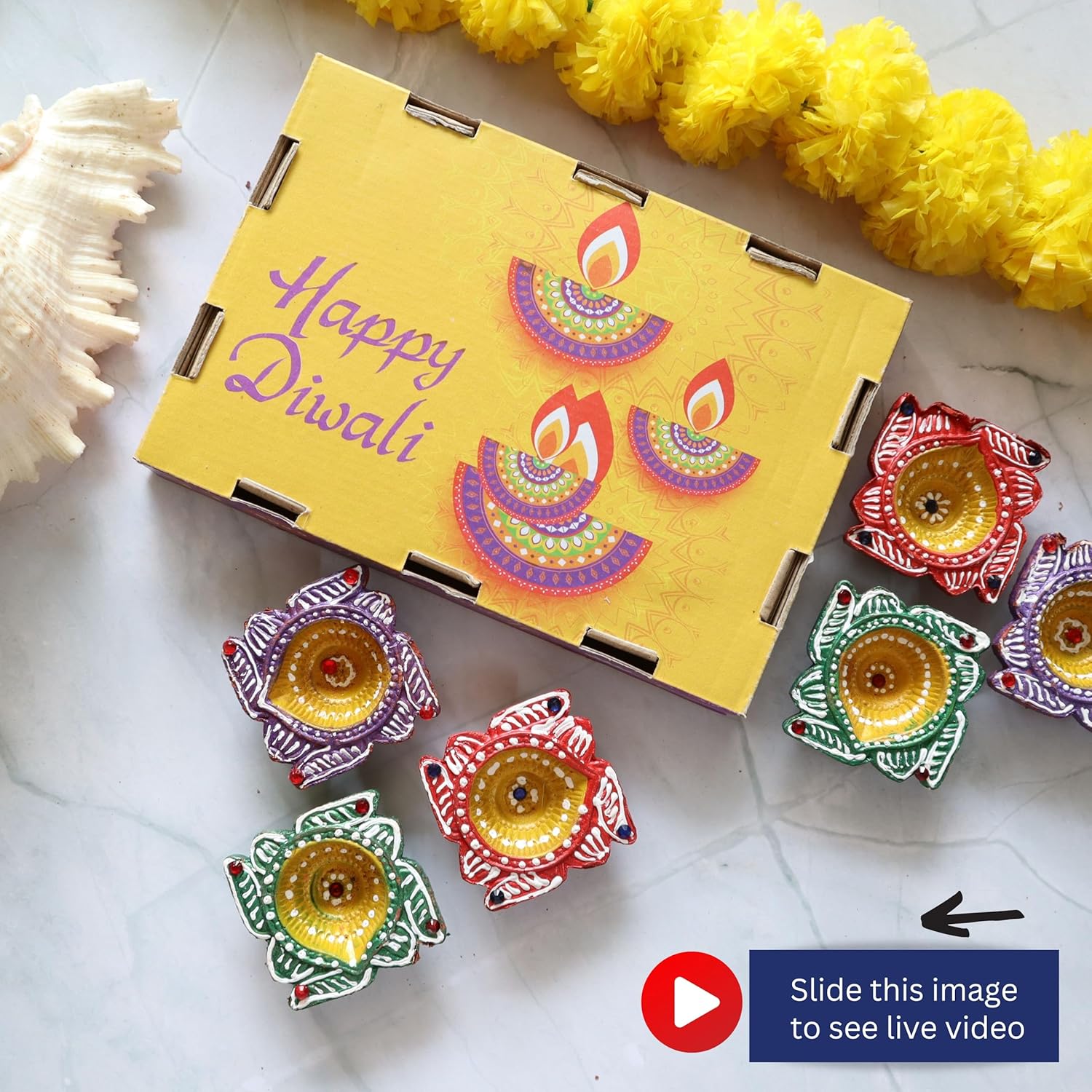 Indian Karigar 12 Diya for Diwali Diyas for Diwali Festival Terracotta Decorative Diyas for Diwali Decoration Items for Home Decor Diwali Diya Light Diwali Gifts for Family (Diwali Decoration Items)