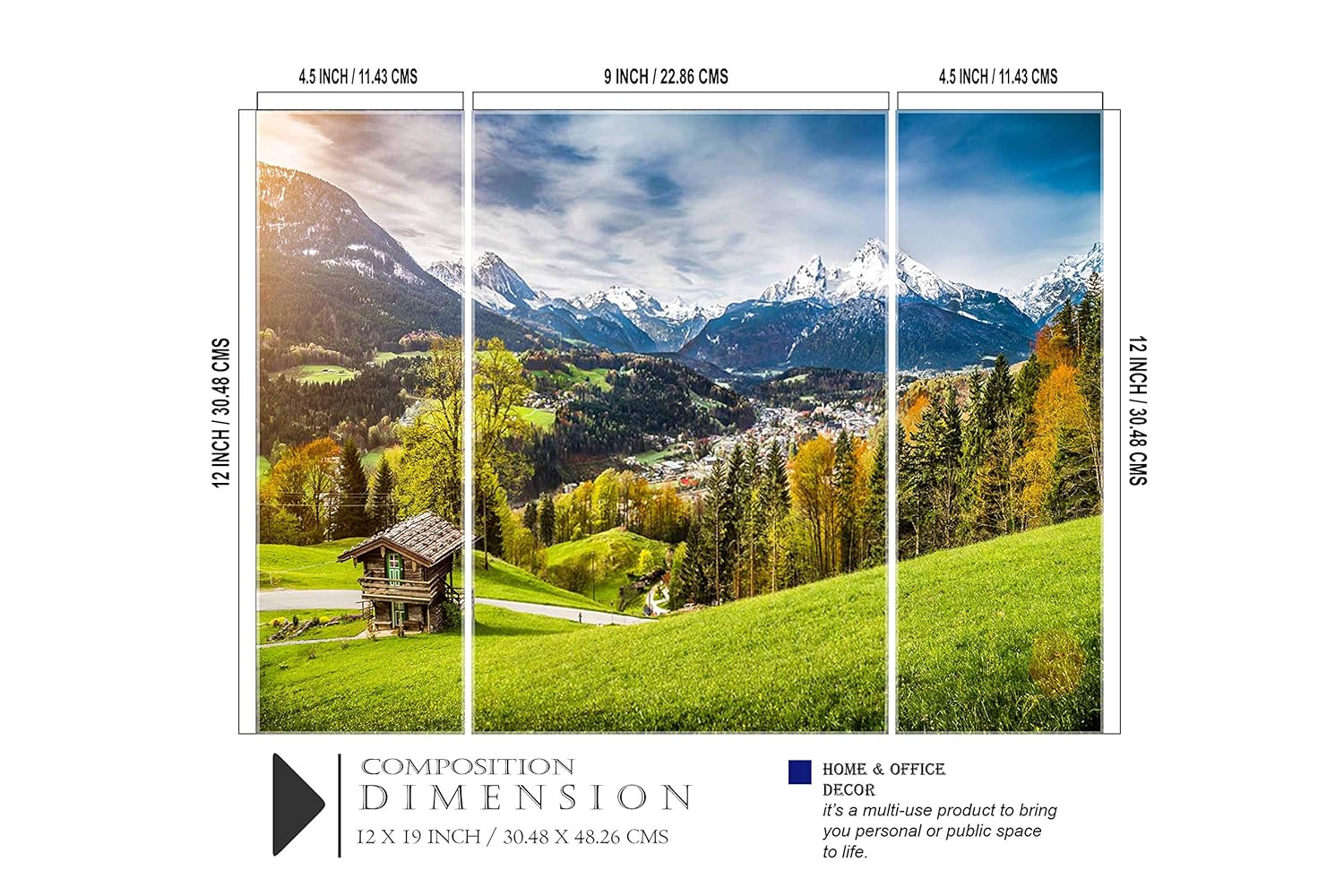 SAF paintings 6MM Mountain Nature Panel Painting(SANFJM1130) SANFJM1130