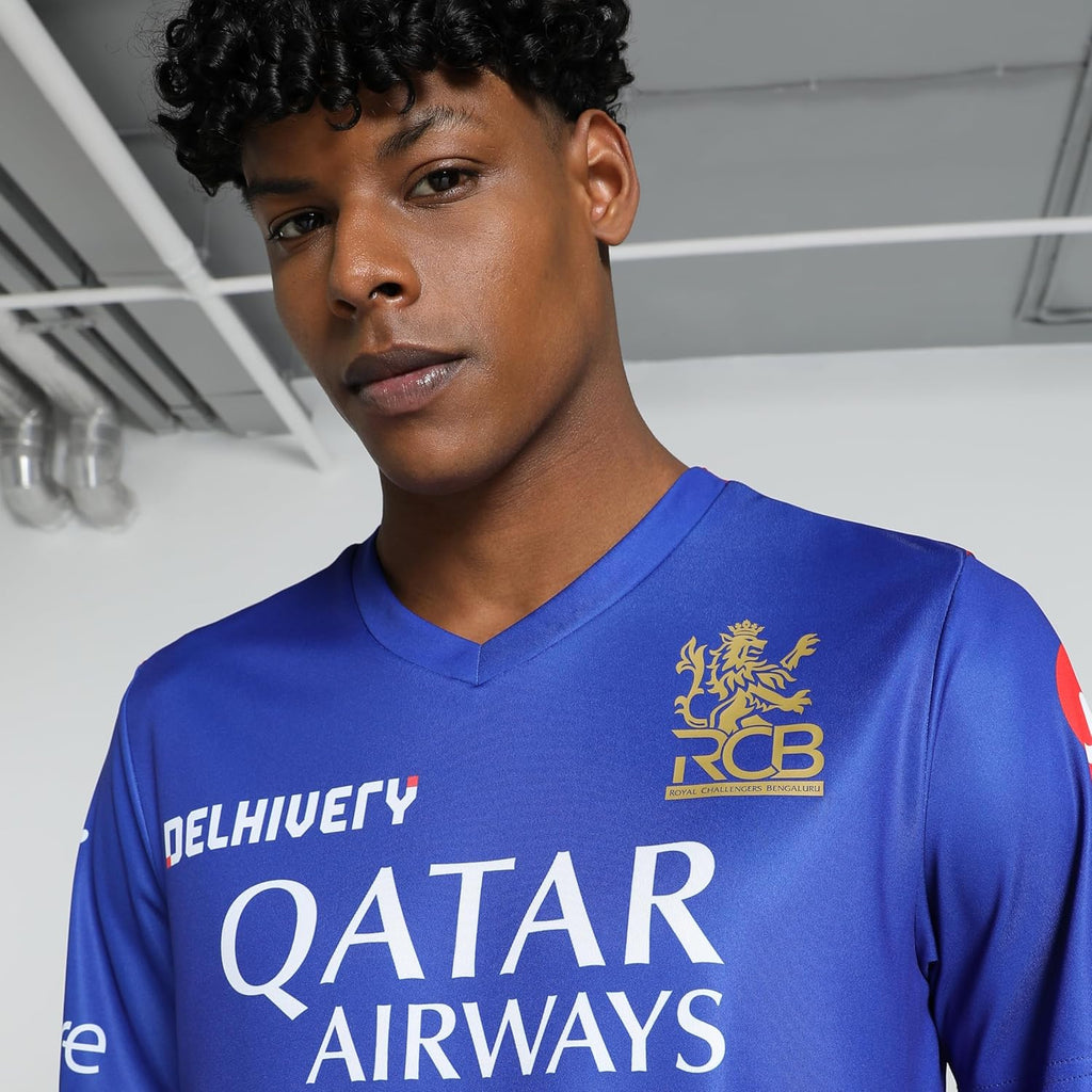 Puma Mens Ipl 2024 Rcb Fan Regular Fit Jersey