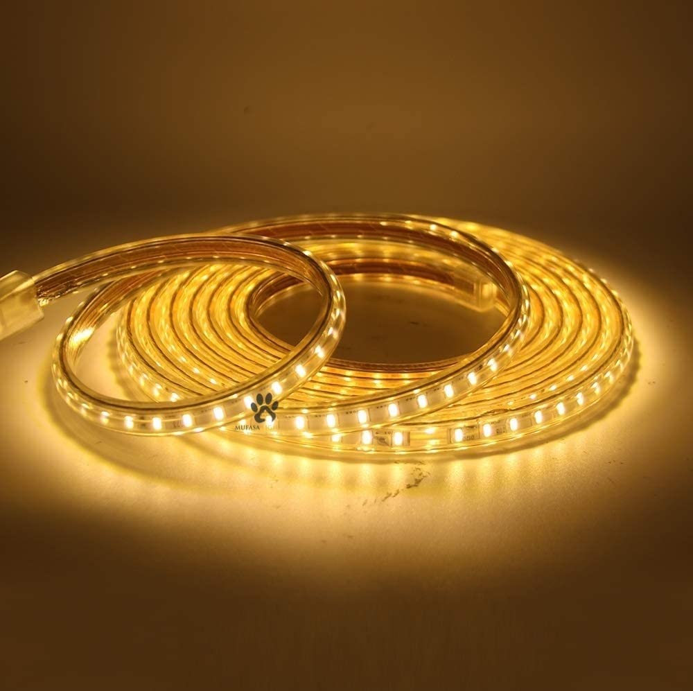 Mufasa LED Rope Light 2,5,15,20m — Warm White Waterproof Strip for Diwali Lighting & Home Decoration