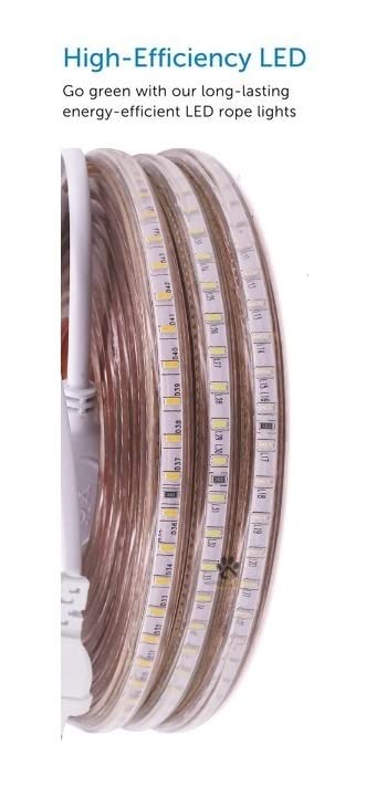 Mufasa LED Rope Light 2,5,15,20m — Warm White Waterproof Strip for Diwali Lighting & Home Decoration